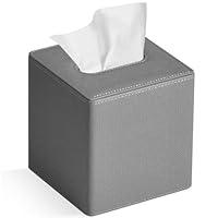 Algopix Similar Product 1 - GOLRANLYE Tissue Box Cover Square PU