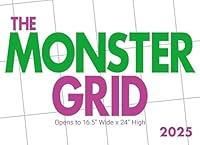 Algopix Similar Product 16 - 2025 Monster Grid Wall Calendar