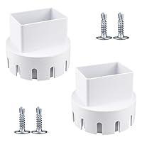 Algopix Similar Product 4 - Tenubo White 2Pack Gutter Downspout