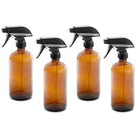 Algopix Similar Product 12 - 4 pack of 16oz Empty Amber Dark Brown