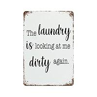 Algopix Similar Product 6 - Vintage Metal Sign The Laundry is