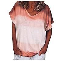 Algopix Similar Product 19 - Womens Plus Size Tiedye Tops Summer