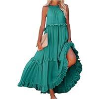 Algopix Similar Product 6 - Tiered Ruffle Dress Women Summer Boho