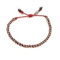 Algopix Similar Product 4 - Nautical Sailor Rope Bracelet Pink Navy