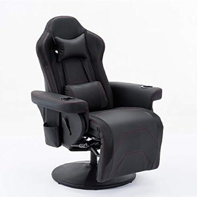Vegan Leather Computer Gaming Chair with Foot Rest