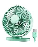 Algopix Similar Product 9 - Gaiatop USB Desk Fan 3 Speeds Powerful