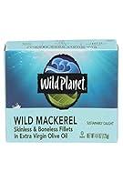 Algopix Similar Product 15 - Wild Planet Mackerel Wild Fillet Extra