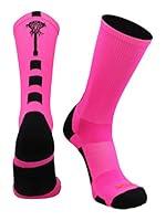Algopix Similar Product 15 - Midline Lacrosse Logo Crew Socks Neon