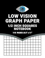 Algopix Similar Product 5 - Low Vision Graph Paper Notebook 12