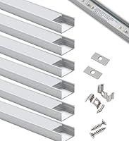 Algopix Similar Product 12 - StarlandLed LED Channel Wide 6Pack