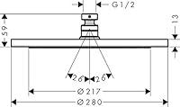 Algopix Similar Product 4 - hansgrohe Croma 280 Air Overhead