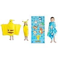 Algopix Similar Product 8 - Franco Pokemon Pikachu Hooded Towel