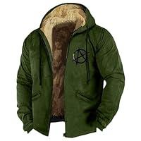 Algopix Similar Product 13 - RODYETQQ Mens Hoodies Retro Sherpa