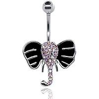 Algopix Similar Product 6 - Pierce2GO Silver 14G Elephant Belly