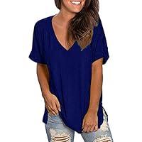 Algopix Similar Product 6 - Womens Tops Short Sleeve V Neck T