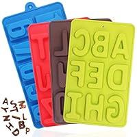 Algopix Similar Product 12 - 4 Pcs Silicone Numbers Alphabets Trays