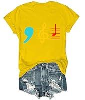 Algopix Similar Product 8 - Comma La Music Notes TShirt Comma La