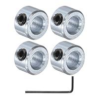 Algopix Similar Product 7 - uxcell 4pcs Set Screw Shaft Collars