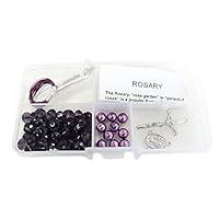 Algopix Similar Product 16 - fiona Purple Bead Box Rosary Necklace