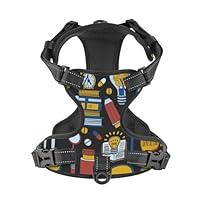 Algopix Similar Product 12 - Xiso Ver Teeth Dog Harness NoPull Pet