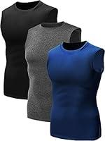 Algopix Similar Product 12 - NELEUS Mens 3 Pack Compression Shirt