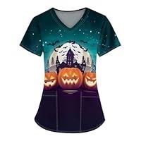 Algopix Similar Product 1 - Halloween Nurse Scrub Long Sleeve My