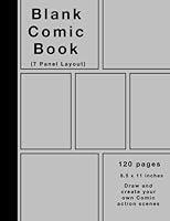 Algopix Similar Product 18 - Blank Comic Book 120 pages 7 panel