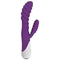 Algopix Similar Product 10 - Diana 20x Rippled Silicone Rabbit Vibe