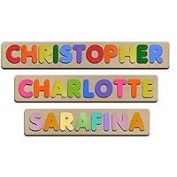 Algopix Similar Product 10 - Bubble Fonts Personalized Wooden Name