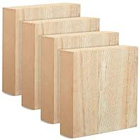 Algopix Similar Product 18 - Unfinished MDF Wood Blocks for Crafts