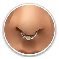 Algopix Similar Product 18 - clip on septum piercings  Sterling