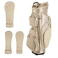 Algopix Similar Product 13 - iBella Tan Ladies Golf Cart Bag with 3