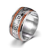 Algopix Similar Product 6 - JEWSACE Titanium Steel Rings Gold Rose