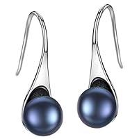 Algopix Similar Product 9 - S925 Freshwater Pearl 8mm Dangle Drop