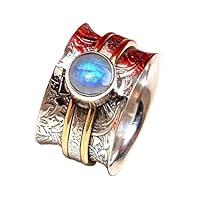 Algopix Similar Product 12 - Faceted Moonstone Band Rings 925