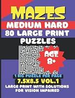 Algopix Similar Product 19 - 80 Mazes Puzzle Book for Adults