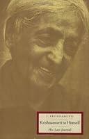 Algopix Similar Product 8 - Krishnamurti to Himself His Last