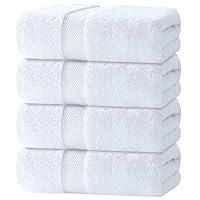 Algopix Similar Product 19 - White Classic Luxury Bath Towels Set of
