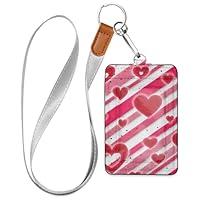 Algopix Similar Product 17 - Pink Love Valentines Day Lanyard Badge