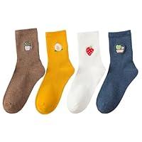 Algopix Similar Product 10 - MeiLiZuRL Fruit Socks Cute Socks for