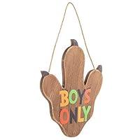 Algopix Similar Product 9 - Boys Only Dino Paw Wood Wall Decor Room