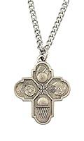 Algopix Similar Product 17 - Pewter Saint Christopher Sports Cross