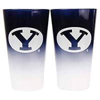 Algopix Similar Product 9 - NCAA 16 oz 2Tone Pint Glass Set BYU