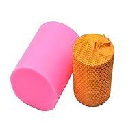 Algopix Similar Product 10 - MoldFun 3D Cylinder Bee Honeycomb