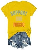 Algopix Similar Product 5 - Support Live Music Tshirt Support Live