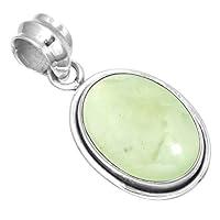 Algopix Similar Product 13 - JEWELOPORIUM Real Green Prehnite 925