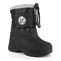 Algopix Similar Product 5 - KIMBERFEEL Mens Snow Boots Black