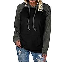 Algopix Similar Product 2 - Wirziis Color Block Hoodies for Women
