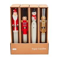 Algopix Similar Product 10 - Mudpie Christmas Figural Tapers Set of