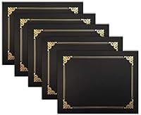 Algopix Similar Product 9 - 25 Pack Black Certificate Holders